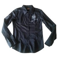 LA MARTINA - Camicia in cotone e elastan nero