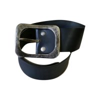 G-STAR RAW - Cinturra in pelle nero con fibbia in metallo