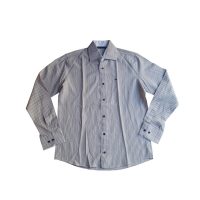 TOMMY HILFIGER - Camicia in cotone a quadretti ecru