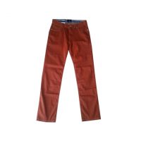 BUGATTI - Pantalone in cotone arancione