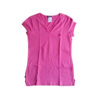 ADIDAS - Maglietta in cotone e elastan rosa
