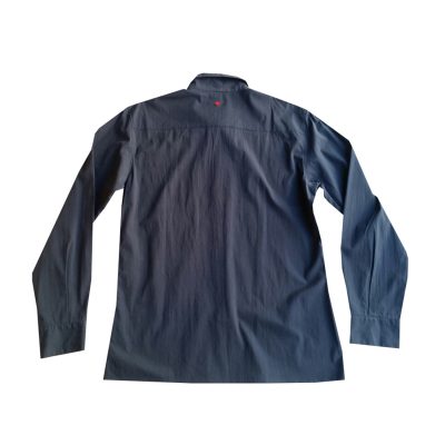 ICEBERG - Camicia in cotone blu con abbottonatura nascosta