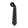 MARINELLA NAPOLI - Cravatta in seta blu a righe giallo