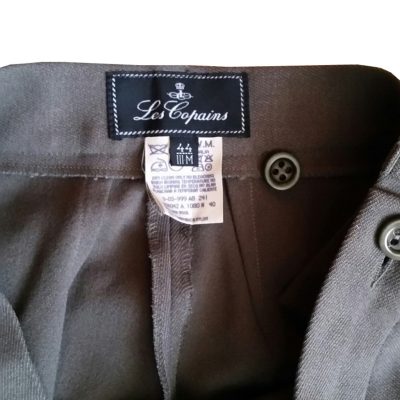 LES COPAINS - Pantalone vintage anni 70 in lana grigio
