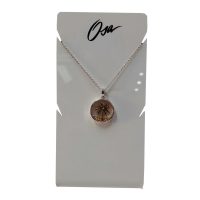 OSA Jewels - Collana in argento con ciondolo palma in cristall