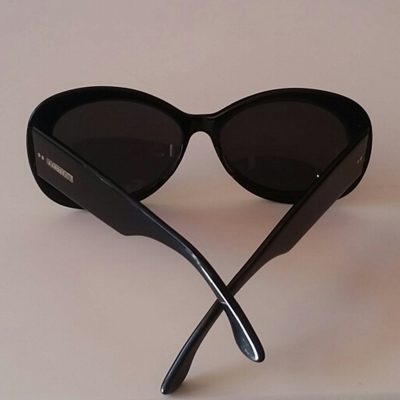 Trussardi - Occhiali da sole in celluloide nero - Vintage