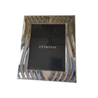 Ottaviani - Cornice portafoto 21 x 25 in argento e legno