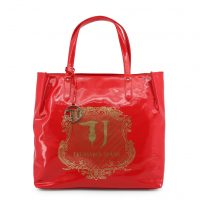 Trussardi Jeans - Shopping bag in poliuretano vernice rosso