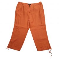 Elena Mirò - IT/54 - Pantalone in lino arancione