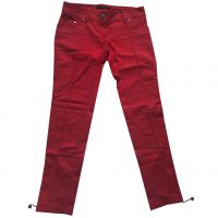 CELYN b. - IT/40 - Pantalone in nylon e cotone elasticizzato rosso