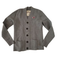 Hollister - XL - Cardigan in lana grigio
