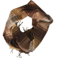 Timberland - Sciarpa in lana fantasia marrone