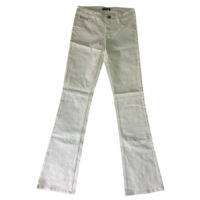 Morgan - 8/UK - Jeans bootcut in cotone elasticizzato bianco