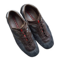 Prada - UK/6 - Sneakers in pelle scamosciata grigio