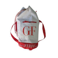 Gianfranco Ferré - Zaino unisex in tela bianco e rosso