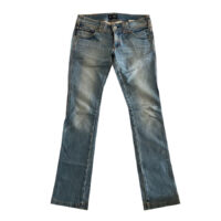 Armani Jeans - W25 - Jeans a vita bassa in cotone elasticizzato blu chiaro