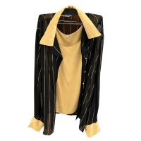 Gaia del Cigno - IT/49 - Camicia semitrasparente con top dorato