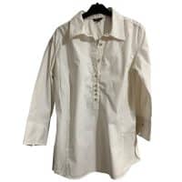 Woolrich - L - Camicia in cotone elasticizzato bianco