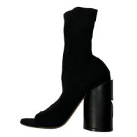 Givenchy - EU/37 - Stivaletti open toe in tessuto impermeabile elasticizzato nero