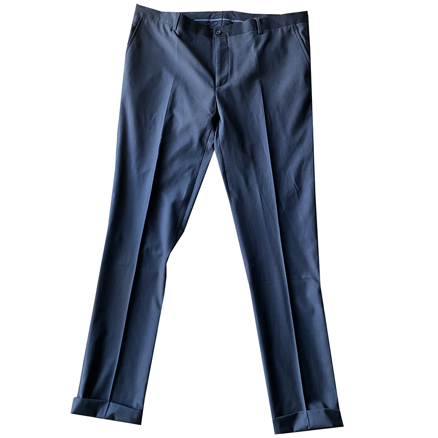Nazareno Gabrielli - IT/56 - Pantalone lana nero a righe grigio