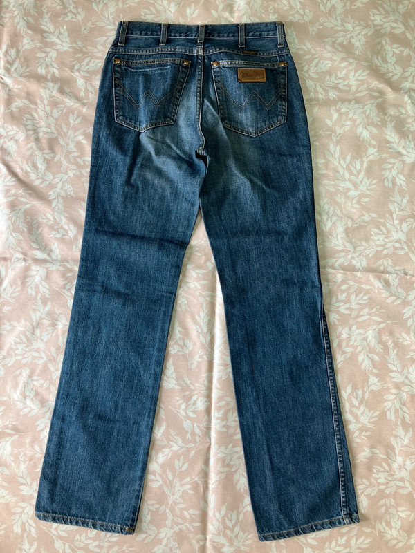 Wrangler - W30 - Jeans a vita alta in cotone blu